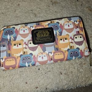 Loungefly Star Wars ewok aop zip wallet